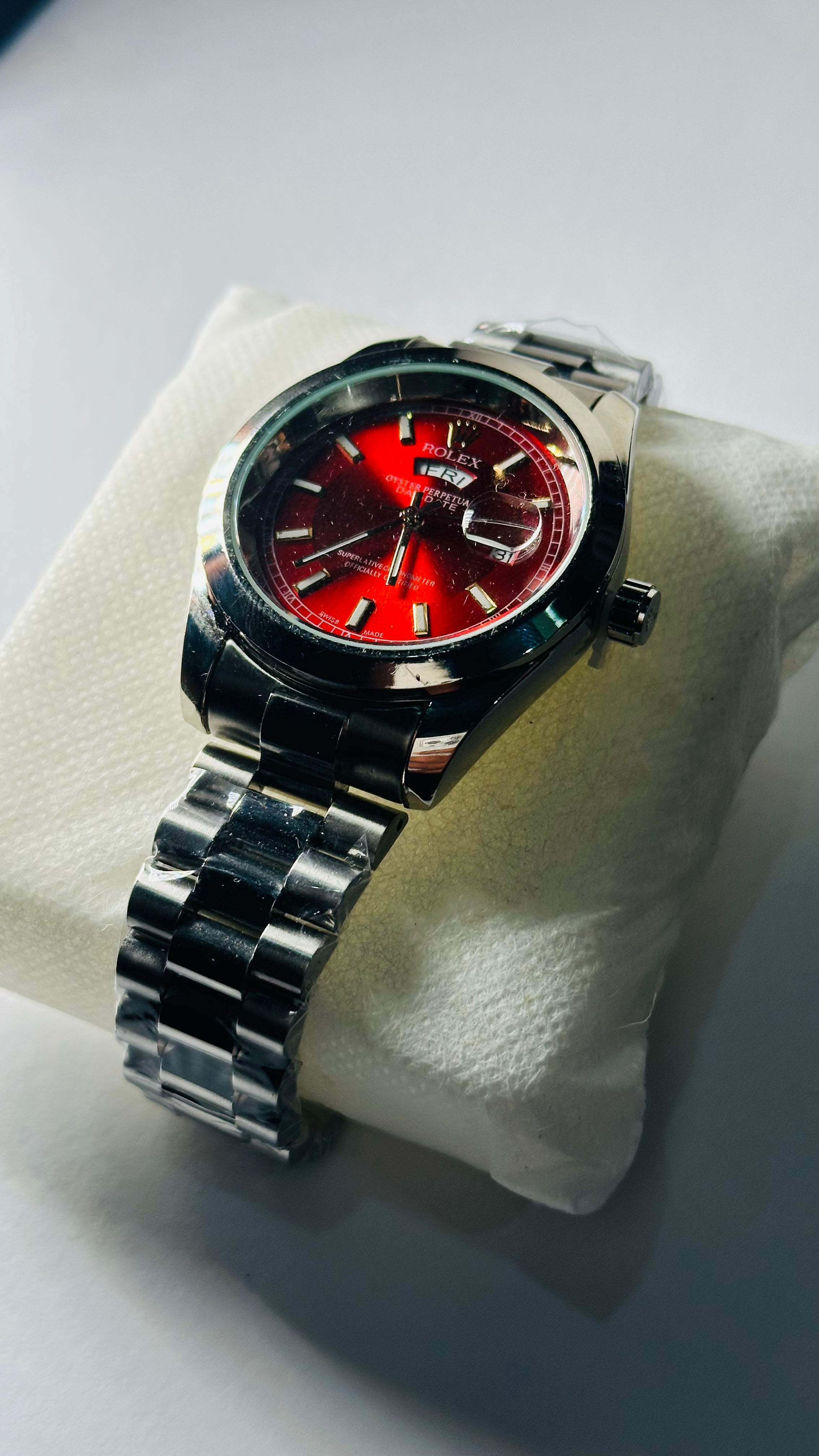 GMT Master | Silver Oyster Chain | Red Dial