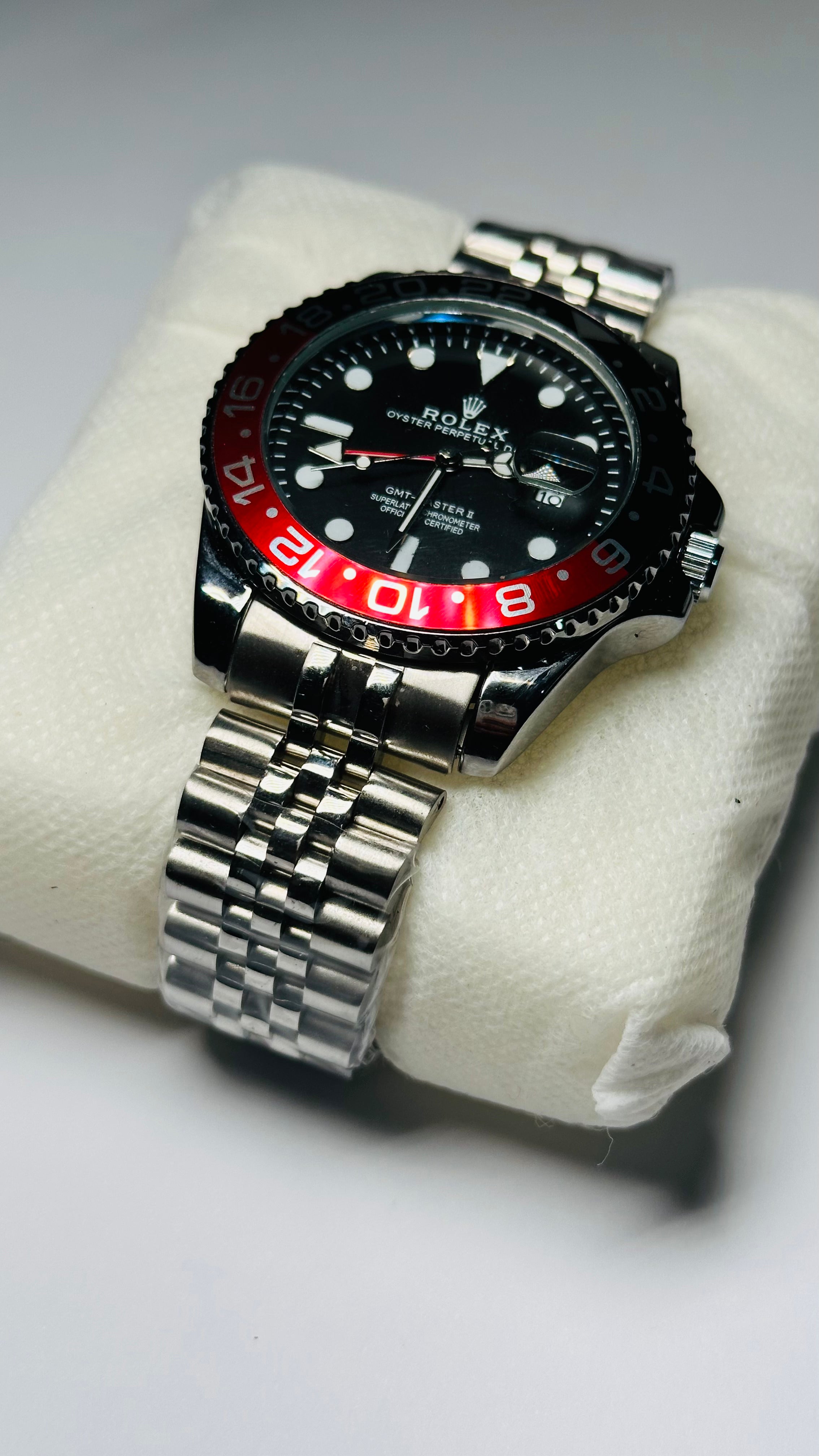 GMT Master | Silver Oyster Chain | Black Dial