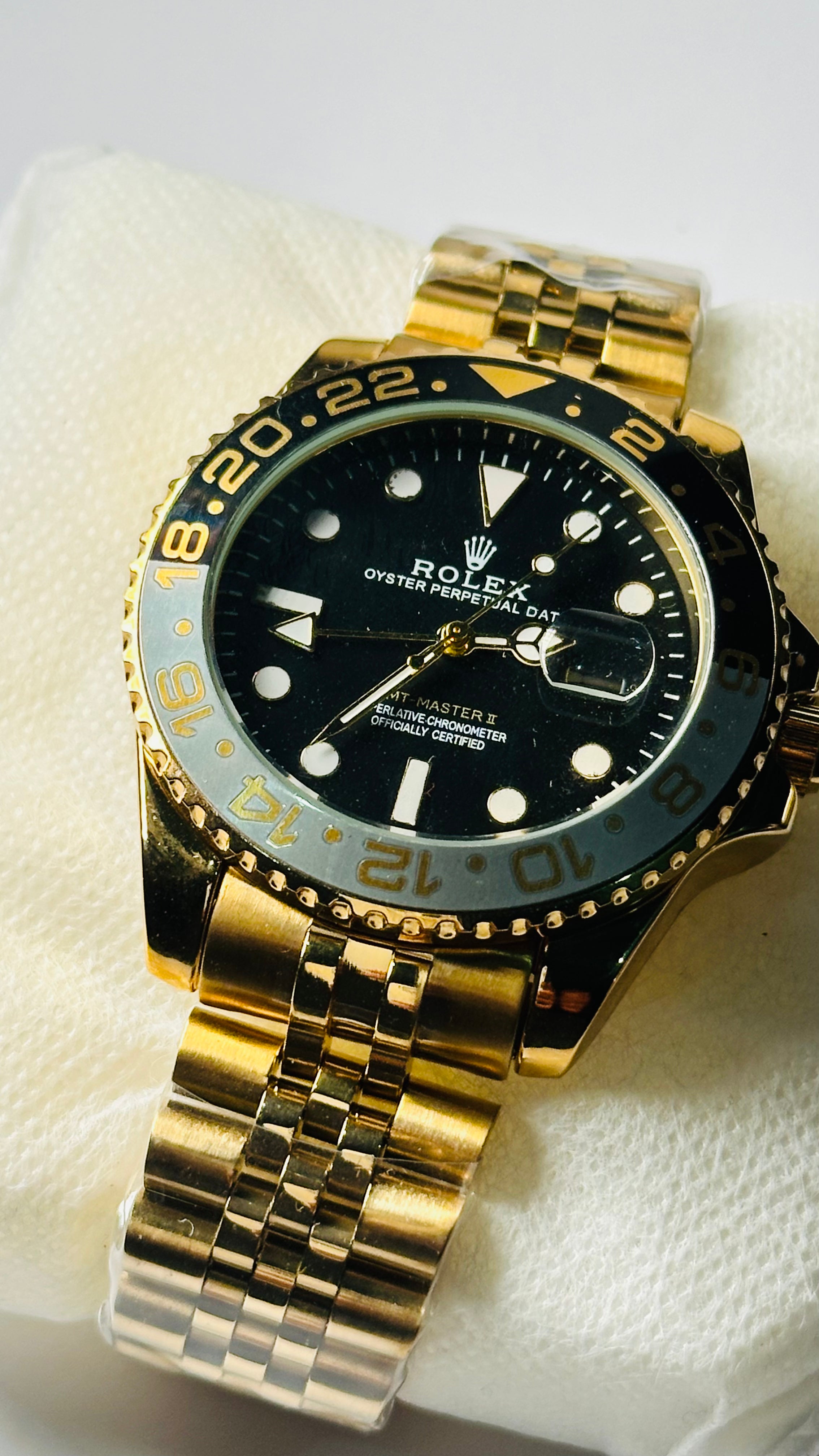 GMT Master | Golden Oyster Chain | Black Dial