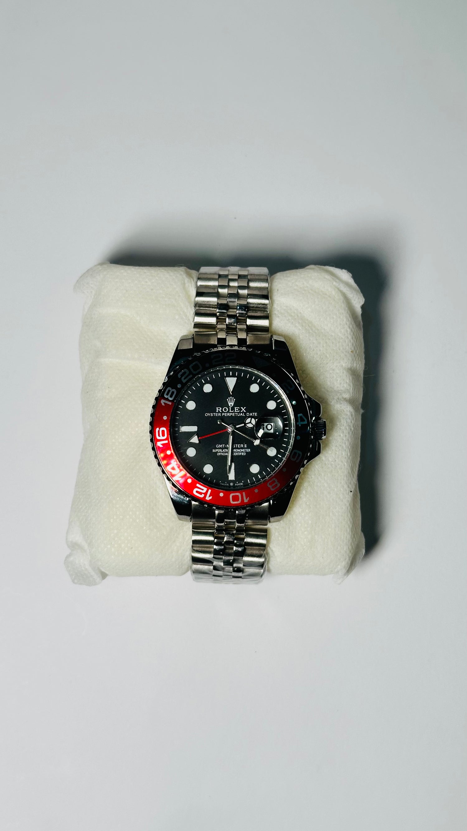 GMT Master | Silver Oyster Chain | Black Dial