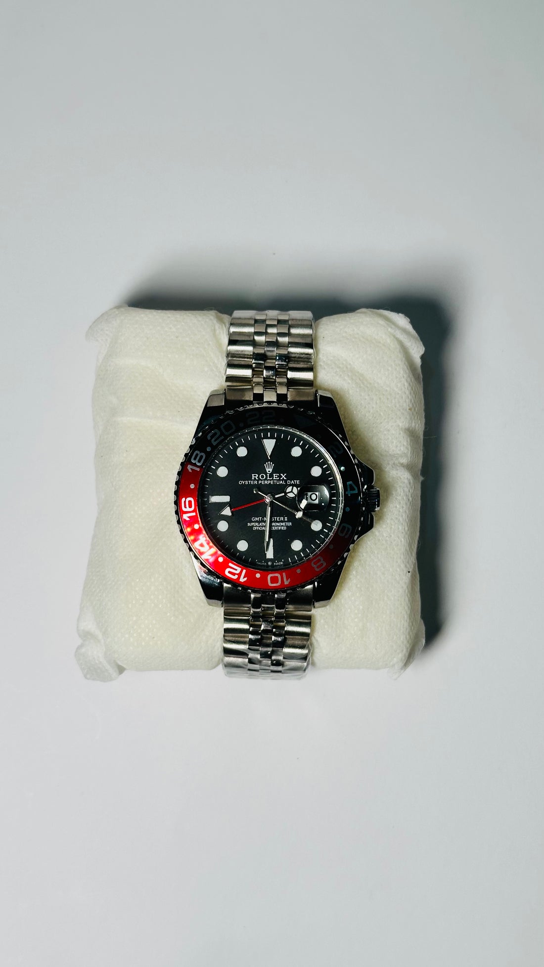 GMT Master | Silver Oyster Chain | Black Dial