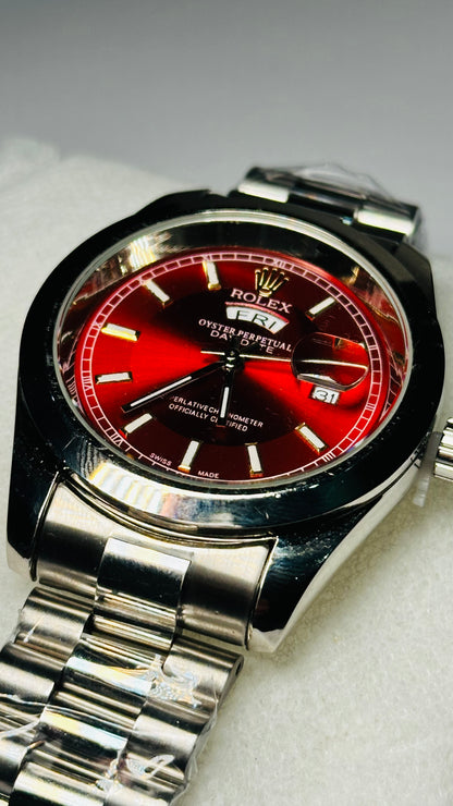 GMT Master | Silver Oyster Chain | Red Dial